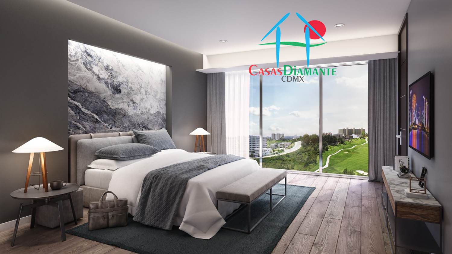 Blue Departamento Tipo A - Recámara uno 1